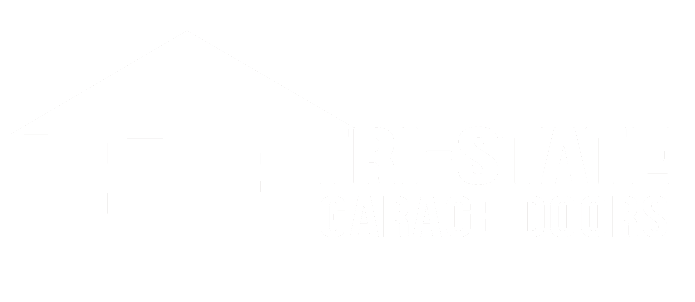 Garage Door Services Company White Logo